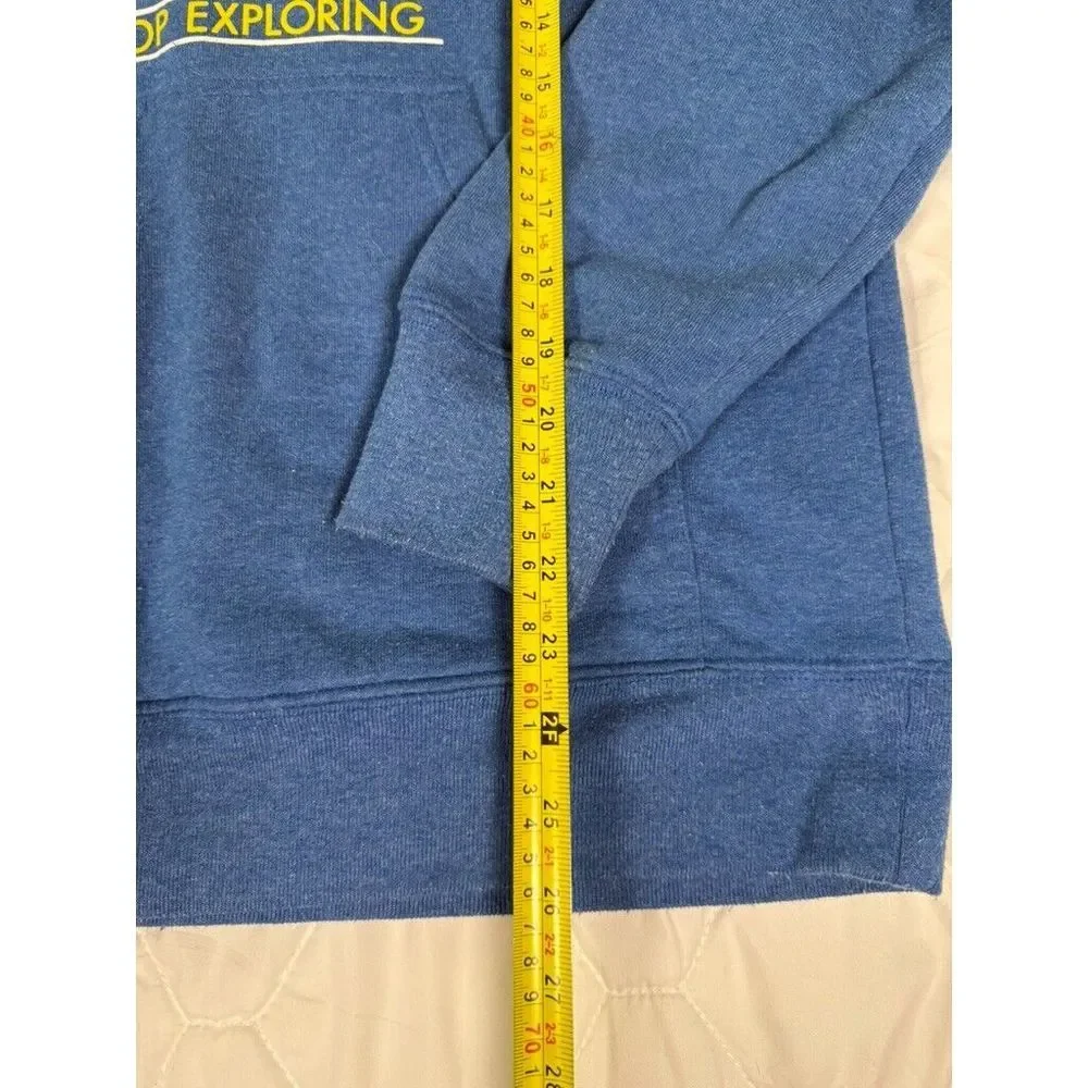 The North Face Hoodie Mens Small Blue Never Stop Exploring Pullover Pockets Fab?